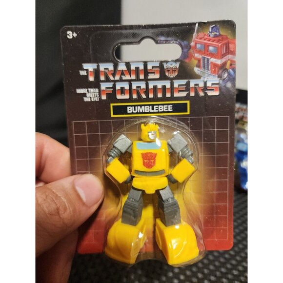 Transformer JustPlay Hasbro Mini G1 Figures Set Megatron Optimus Prime Bumblebee - Picture 5 of 9